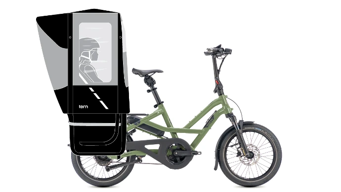 Tern HSD avec protection de pluie pour enfant