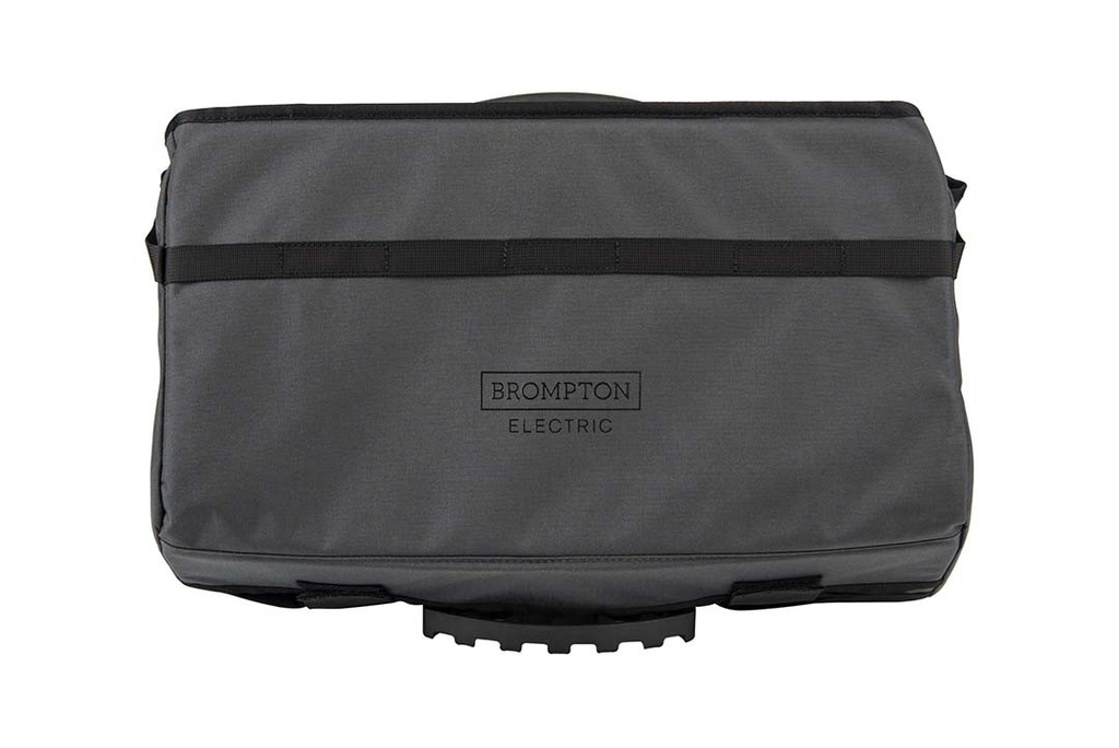 [000000016936] BROMPTON Electric Basket Bag - Dark Grey