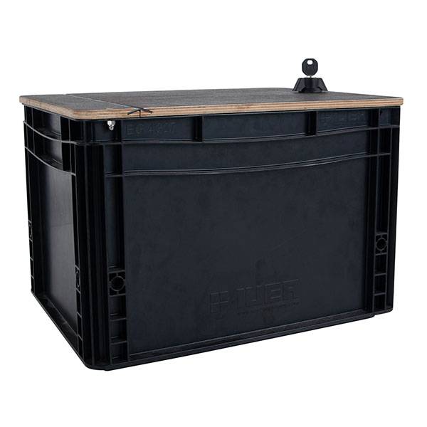 CHIKE Caisse de transport "Eurobox" gauche, avec couvercle, verrouillable