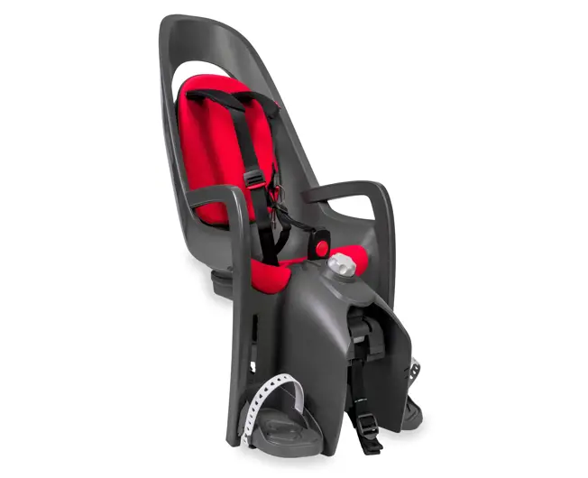 HAMAX Siège enfant "Caress"  Fixation porte-bagage vélo  Grey and Red